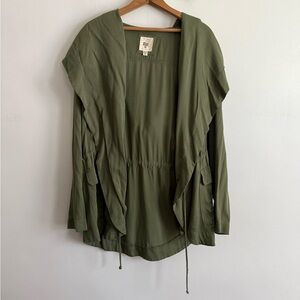 Billabong Green Utility Jacket with Cinched Waist